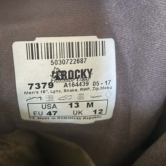 Rocky Waterproof Lynx Snake Boots NEW - Picture 4 of 12